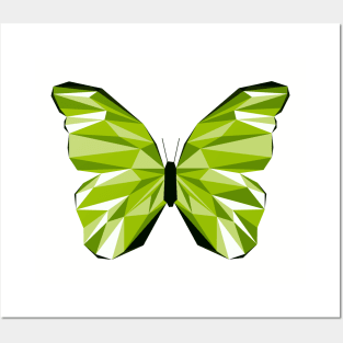 Polygon Butterfly Posters and Art